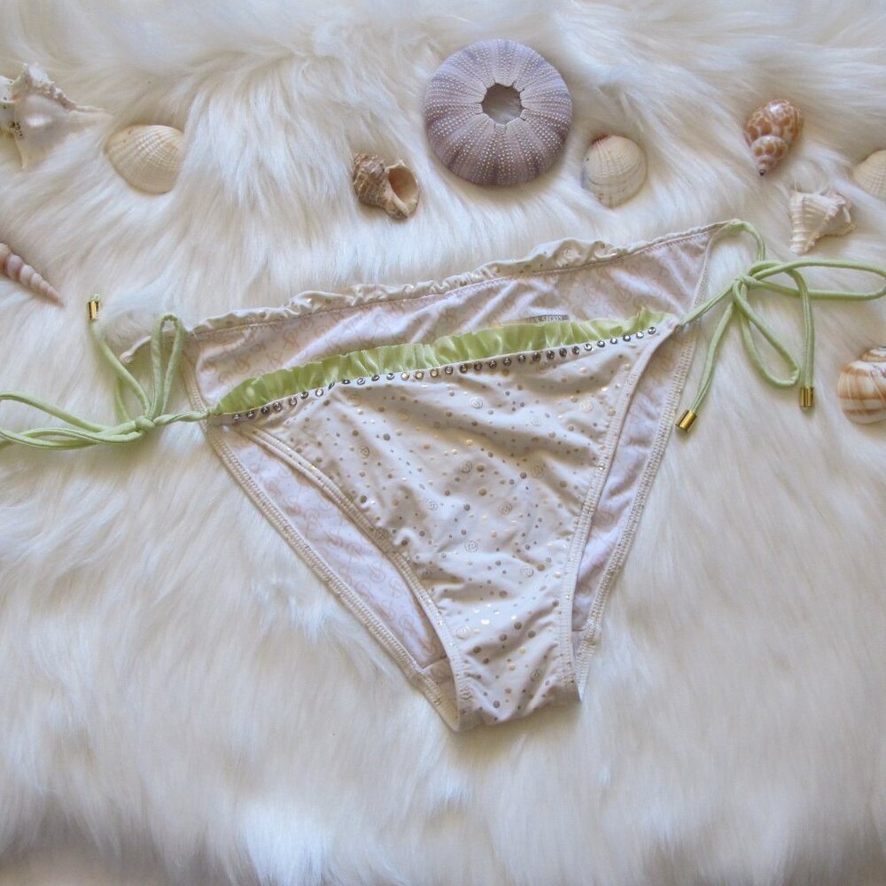 Vs | String Bikini Bottom With Rhinestone And Gold - image 1